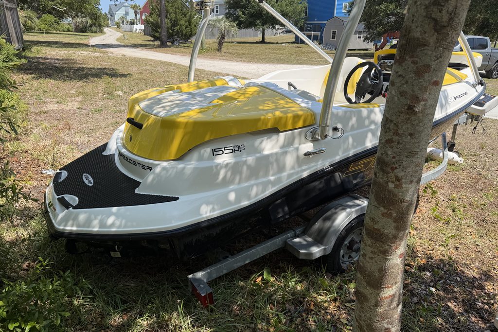 Sea-Doo jet boat after soft washing — hull clean and bright